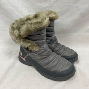 The North Face Womens ThermoBall II Quilted Faux Fur Winter Boots